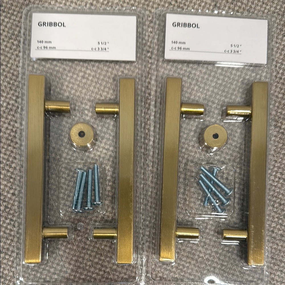 IKEA Gribbol Gold / Brass Handles